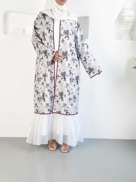 Floral Cardigan Abaya