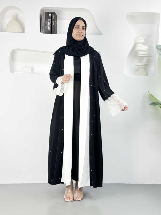 Two Color Star Abaya